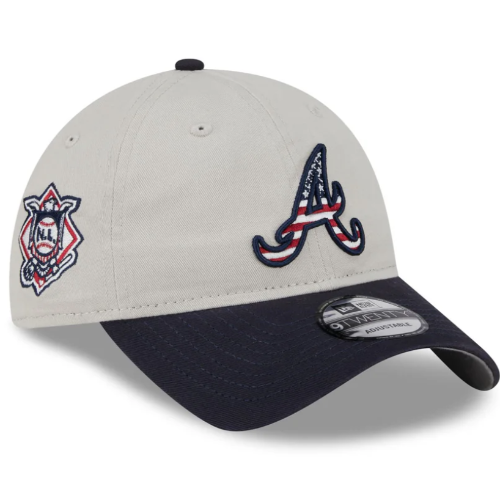 <Atlanta Braves Independence Day 2024 9TWENTY Adjustable